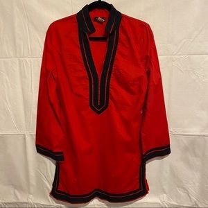 Red and navy Venus tunic